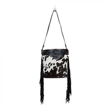 Load image into Gallery viewer, MYRA BLACK PANTHER HAND-TOOLED BAG
