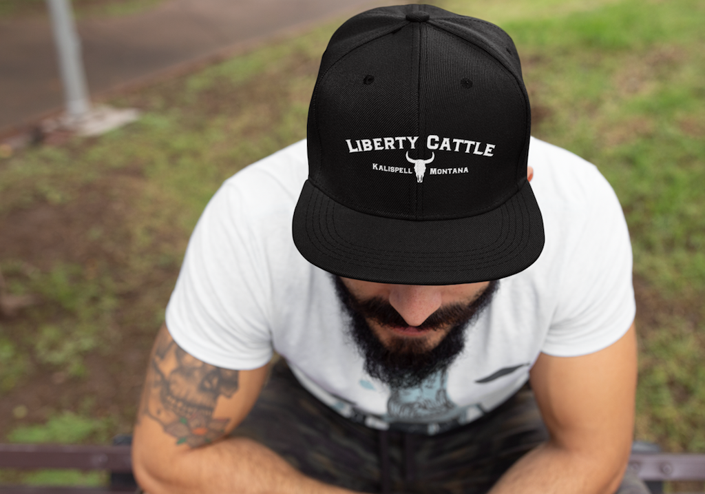 Liberty Cattle MT Snapback Hat