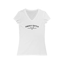 Load image into Gallery viewer, Women&#39;s Liberty Cattle V-Neck Tee

