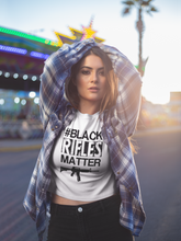 Load image into Gallery viewer, Black Rifles Matter Women&#39;s Tee
